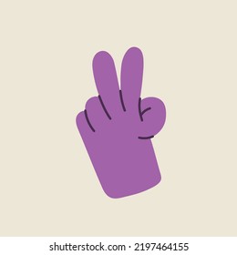 Drawing Cartoon hands abstract drawn comic. Vector illustration