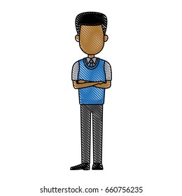 drawing cartoon man standing character male