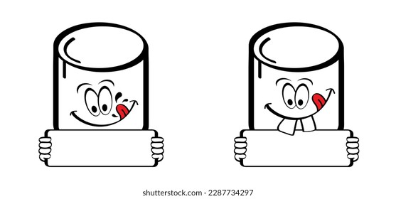 Drawing cartoon sugar marshmallow, line pattern. Sweet marshmallow for bbq, cooking icon or symbol. Delicious, tasty white marshmallows. Eating roasted candies sweets. mascot or mascots idea.