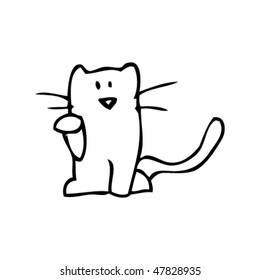 drawing of a cat