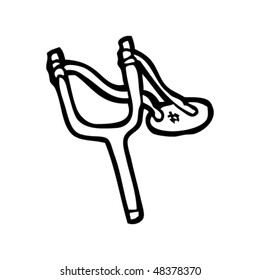drawing of a catapult