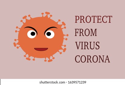 Drawing cell of virus on background