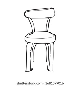 Skizze für die Vektorillustration von Zeichensesseln