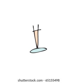 drawing of champagne flute