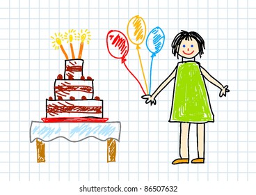 Drawing of the child