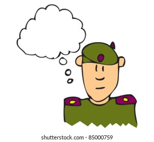 drawing of a chinese man with speech bubble