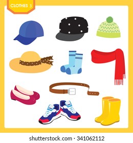 Drawing of clothes isolated in white