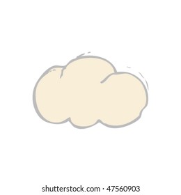 drawing of a cloud