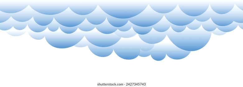 Nubes de dibujo aisladas sobre fondo blanco, diseño vectorial