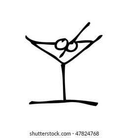 drawing of a cocktail