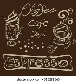 drawing coffee object s