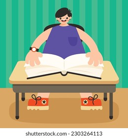 Drawing Of A College Or University Student