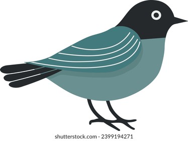 drawing of a colored bird without background