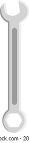 a drawing of a combination wrench with a flat and modern style for those of you who need a drawing of pliers for presentations element on building construction project and home tools