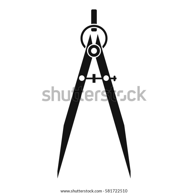 Drawing\
compass construction drafting icon. Simple illustration of drawing\
compass construction drafting vector icon for\
web