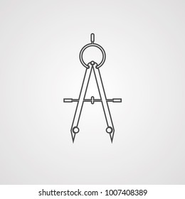 Drawing compass icon