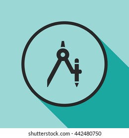 drawing compass icon
