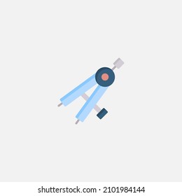 Drawing compass icon sign vector,Symbol, logo illustration for web and mobile