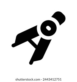 drawing compass icon. vector glyph icon for your website, mobile, presentation, and logo design.