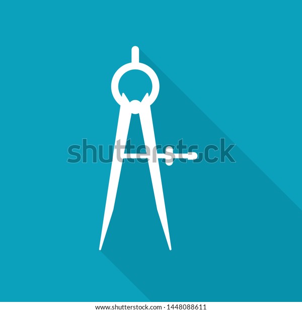 drawing compass icon-\
vector illustration