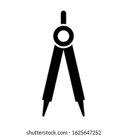 Drawing compass icon vector sign and symbols on trendy design