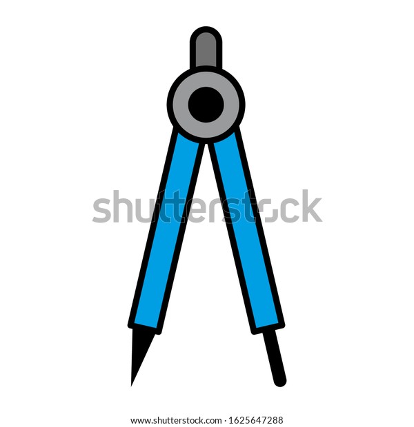 Drawing compass icon vector sign and symbols on
trendy design