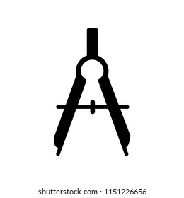 drawing compass icon vector template
