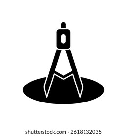 drawing compass icons  symbol vector elements for infographic web