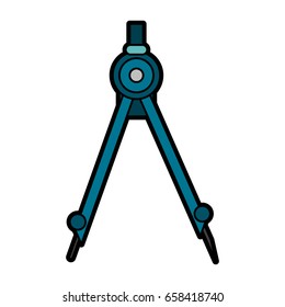 drawing compass stationery tool icon image 