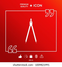 Drawing compass symbol 