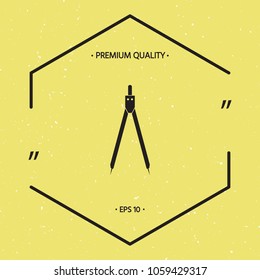Drawing compass symbol 