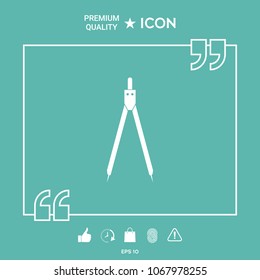 Drawing compass symbol 