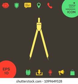 Drawing compass symbol 