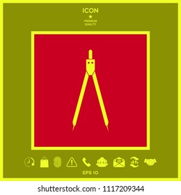 Drawing compass symbol 
