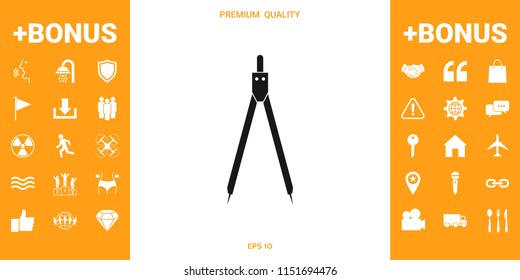 Drawing compass symbol 