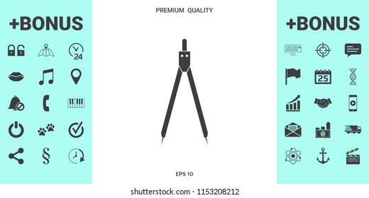 Drawing compass symbol 
