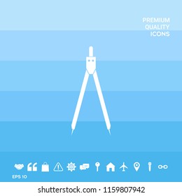 Drawing compass symbol 