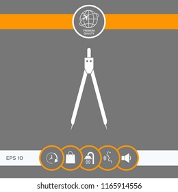Drawing compass symbol 