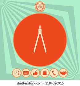 Drawing compass symbol 