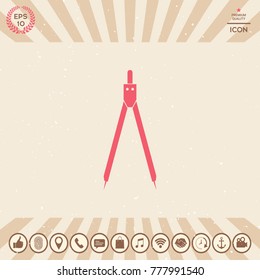 Drawing compass symbol 
