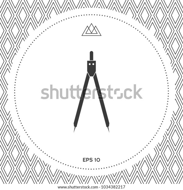 Drawing compass symbol\
