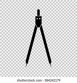 Drawing compass symbol for download. Vector icons for video, mobile apps, Web sites and print projects.