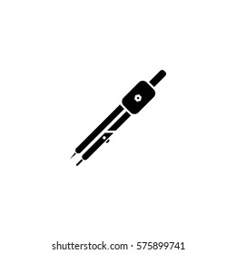 drawing compass vector icon