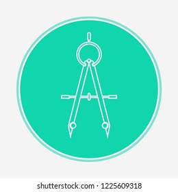 Drawing compass vector icon sign symbol