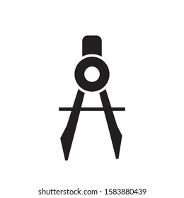 drawing compass vector icon trendy