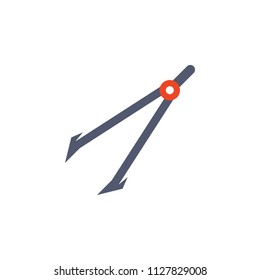 Drawing compasses colored icon. Element of school icon for mobile concept and web apps. Detailed drawing compass icon can be used for web and mobile. Simple icon