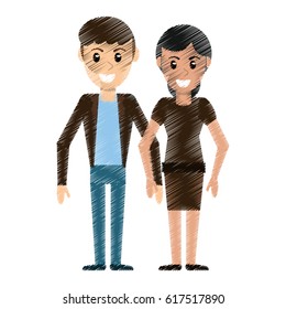 drawing couple people relationship