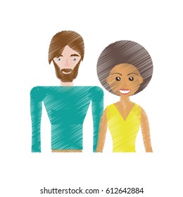 drawing couple relationship lovely