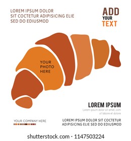 Drawing of croissant icon. Croissant Vector isolated on white background. Vector illustration