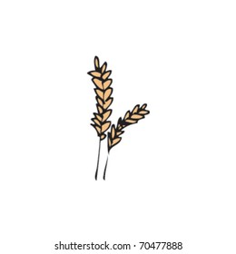 drawing of crops